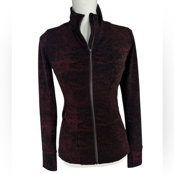 Athleta Jackets & Blazers - Athleta Dark Burgundy and Black Jacket